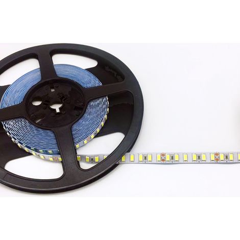 Striscia led 5m smd5730 24v DC 120w 600led ip20 S28-5730-24VLuce Fredda 6400k