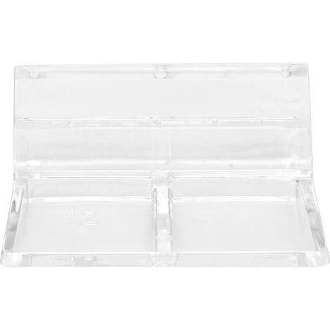 Lot de 20 Clips Support de Couvercle d'Aquarium en Acrylique Transparent, Fixation pour Plaque de Verre 12 mm, Maintien Stable (1/5)