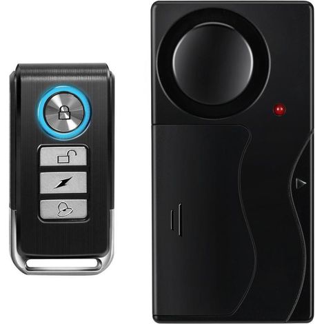 Sistema di allarme per auto da 108 dB, sensore di vibrazione e allarme antifurto, dispositivo antifurto per auto wireless con design di installazione magnetica per auto, camion (2