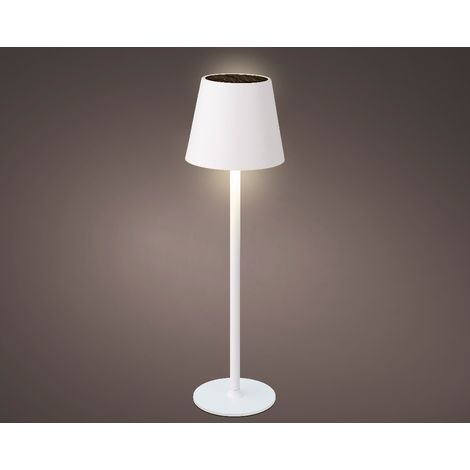 LAMPADA SOLARE DA TAVOLO D.11XH37CM BIANCO. (1/4)