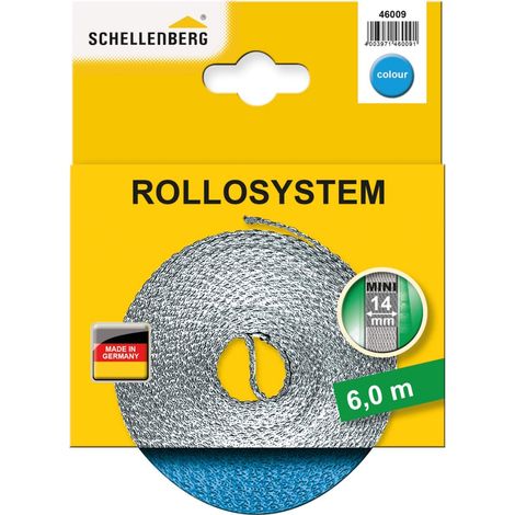 Sangle pour volet roulant, 14 mm, 6 m, Bleu clair (1/3)