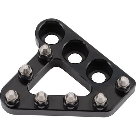 Modified off-road motorcycle foot pedals: Kvis K16 K18 with adjustable front and rear brake levers and foot pedals. (1/4)