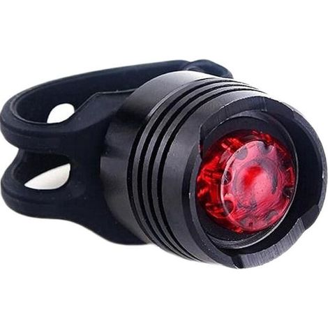 1 Stück wasserdichte LED-Fahrradrückleuchte, Sicherheitswarnleuchte für Rennrad und Mountainbike, inklusive Batterie (1/5)