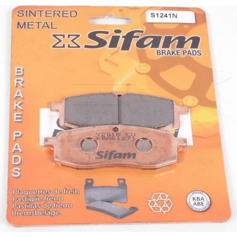 Plaquette de frein Sifam pour Moto Yamaha 350 TT 1986 à 1993 AV (1/3)