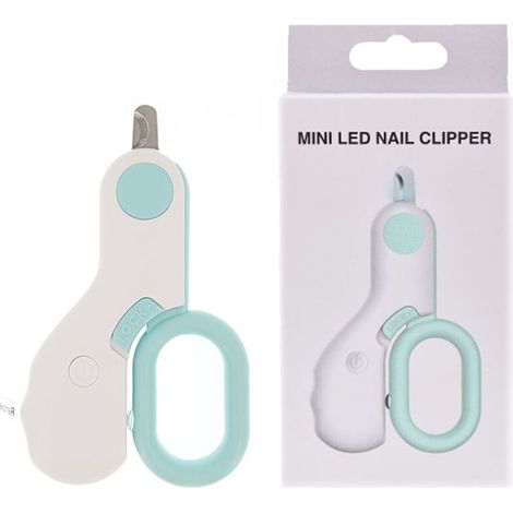 Ciseaux de coupe-ongles professionnel pour chien et chat avec lumière LED Ciseaux à ongles pour animaux de compagnie pour chats Toilettage Griffe Ciseaux Produits pour animaux de compagnie Bleu (1/4)