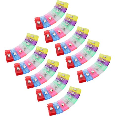 Lot de 70 pinces à couture portables pour patchwork et reliure, accessoires de couture (1,8 x 3,3 cm). (1/5)