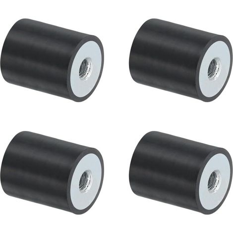 Stück 20 x 25 mm M6-Gummilager mit Innengewinde, Schwingungsdämpfer, ersetzen Antivibrationspads, Flachbasisblock (1/5)