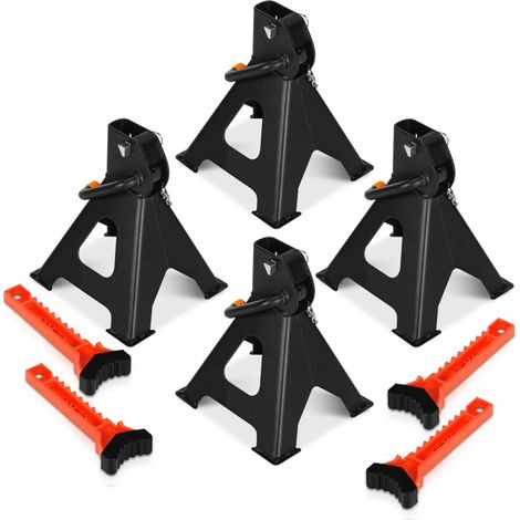 SWANEW 4x cavalletti per cric 3T pieghevoli e regolabili per SUV/van/caravan (1/5)