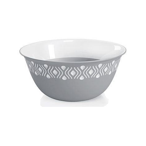 CIOTOLA 'TOSCA' Ø cm 13 x h.6 - grigio/bianco  - STEFANPLAST (1/3)