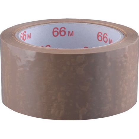 Nastro da imballo PVC marrone L.66m P.50mm Rl. (Per 6)