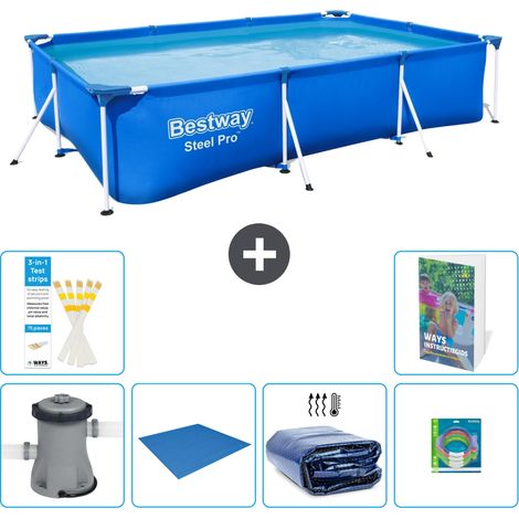Bestway Steel Pro Rechteckig - 300x201x66 cm - 7-teilig S220