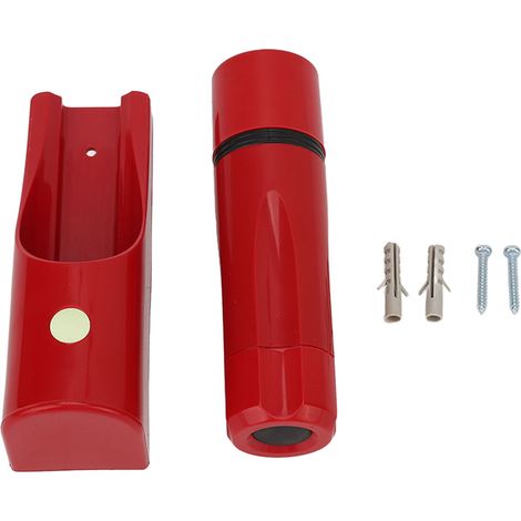 Hochleistungs-LED-Wandtaschenlampe, batteriebetrieben, kleine Notleuchte für Hotel und Zuhause, rot (1/5)