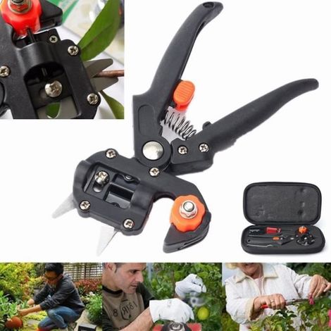 KIT Ciseau Pince + 2 Lames + Tournevis Outil à Greffer Greffage Arbre Fruitier (1/4)