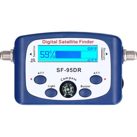 Équipement portatif de recherche de Signal de Satellite de télévision numérique de LED de SF-95DR avec le buzzer électronique de boussole 950-2150MHz (1/5)