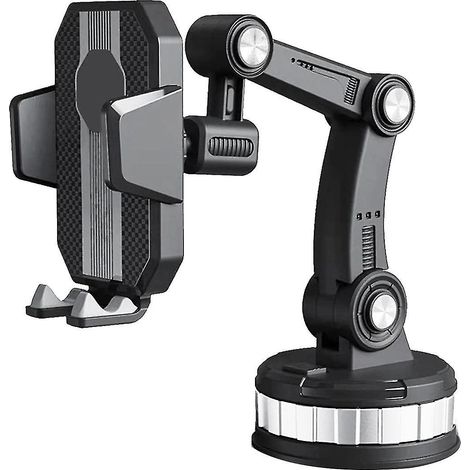 Support de téléphone pour voiture, support à ventouse pour téléphone portable, universel pour tableau de bord/pare-brise/fenêtre (1/5)
