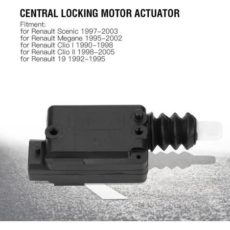 Verrouillage Central de Porte de Moteur 2 Broches pour Renault Megane Scenic Clio 7702127213 -TUN (1/4)