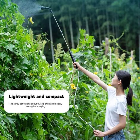 Pulverisateur De Jardin Electrique, Pulverisateur Pour Toiture,Pulverisateur Electrique,Pulverisateur Lance Telescopique avec 4 Buses et 10M de Tuyau,USB Rechargeable,pour L'irrigation Pelouse (1/4)