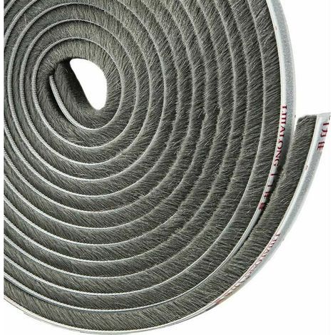 Joint de porte coulissante avec brosse adhésif – 4,9 m × 0,9 cm – isolation anti-froid et anti-poussière – flexible et résistant (1/5)