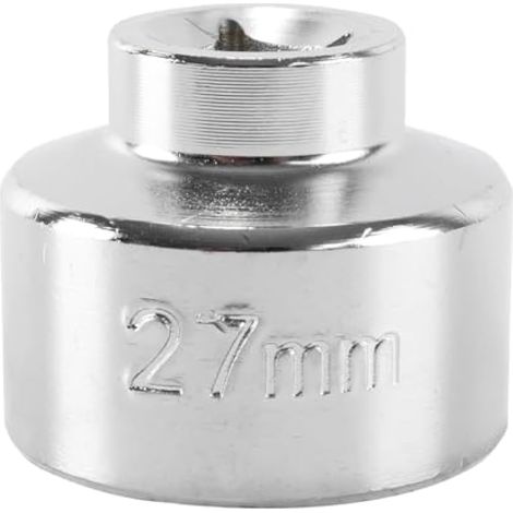 Clé à douille filtre à huile 27 mm profil bas - Outil dépose bouchon voiture (1/5)