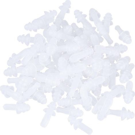40 Stück Silikon-Ohrstöpsel, wasserdicht, geräuschdämpfend für den Schlaf (Farbe zufällig)-White (1/2)