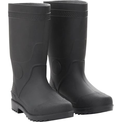 vidaXL Bottes de pluie noir taille 38 PVC (1/5)