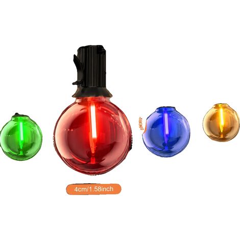 Guirnalda de luces, múltiples modos de iluminación, diseño resistente a la intemperie, 46,6 m, 80 bombillas, enchufe europeo de 220 V-240 V. (1/2)
