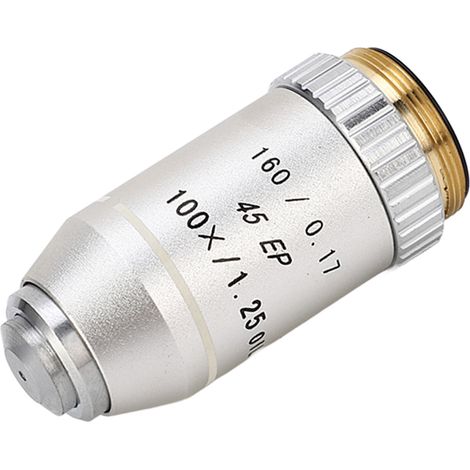Objectif achromatique 100X 195EP à utiliser comme accessoire de microscope/télescope  convient aux microscopes biologiques. (1/5)