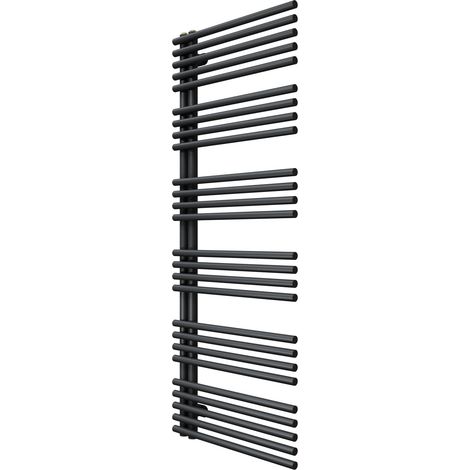 SCHÖNER WOHNEN-Kollektion Design-Heizkörper CELIA, 151 x 60 cm, Mattschwarz, Mittelanschluss