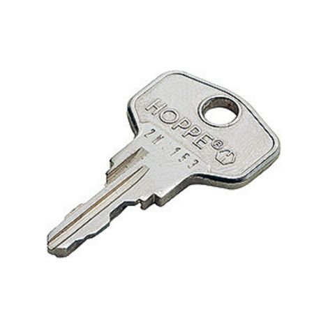 HOPPE Fenstergriffschlüssel gleichschließend 2W153 Eisen, vernickelt (1/2)