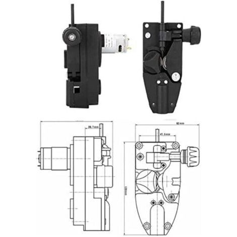 Moteur Dévidoir Fil Soudure Mig 24V 10W Automatique Faible Bruit 0.6-1.0mm (1/4)