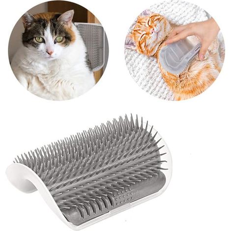 Brosse d'auto-toilettage Cat Corner grise (1/5)