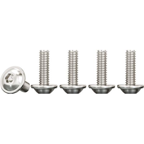 Vis à Tête Cylindrique à Six Pans Creux, 50 Pièces M4x16mm Boulon à Hexagonale Acier Inoxydable A2 V2A à Métaux pour Les Connexions Mécaniques (1/5)