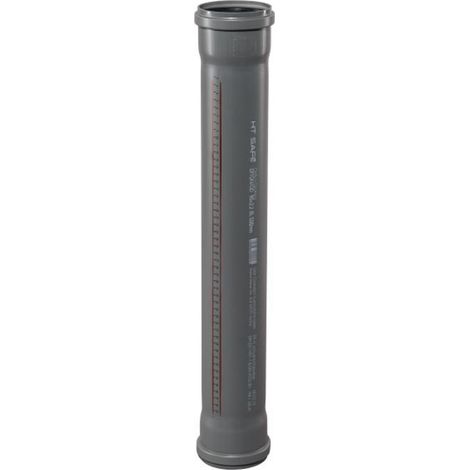 HTsafeDM Rohr DN 90 x 500 mm mit zwei Muffen