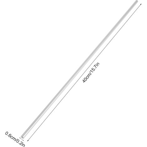 1 Stück Lagerstahl-Zylinderschiene, lineare Welle, gerader Rundstab, 6 mm Durchmesser (400 mm) (1/5)