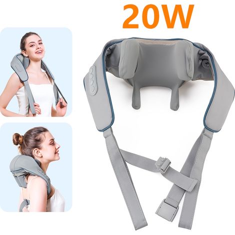 Masseur sans fil Foreverlily 26W pour la nuque et les épaules, masseur pour les épaules et le dos, masseur pour les trapèzes, la nuque et les cervicales-AquaForge