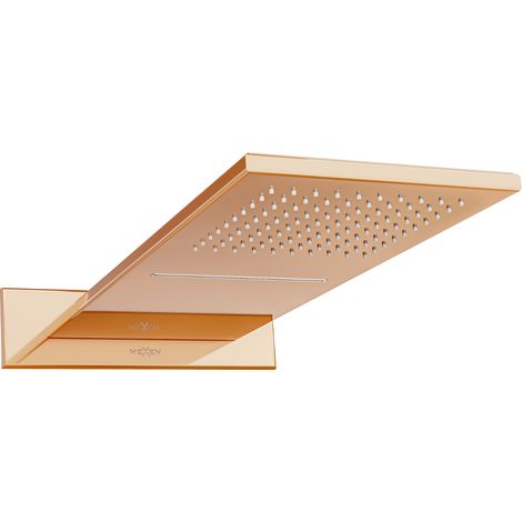 Mexen Waterfall Kopfbrause schlank 50 x 22 cm, Rosa Gold - 79190-60 (1/2)