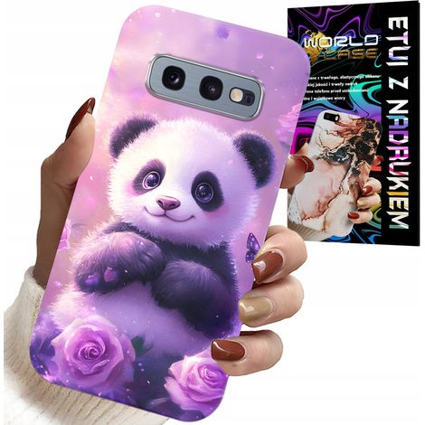 Hülle für Samsung Galaxy S10E – niedliche Panda-Muster für Kinder + Folie (1/5)
