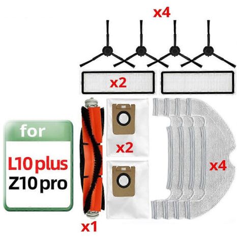 Accessoire pour aspirateur robot Dreame L10 Plus Z10 Pro : filtre pour brosse latérale rotative