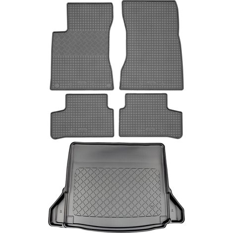 Juego de alfombrillas de goma para coche y maletero para Mercedes Clase A V177 Sedán (4 puertas) desde septiembre de 2018.