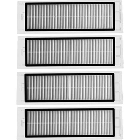 4 filtres HEPA pour Xiaomi Roborock S5, S50, S51, S55, S6. MAXV Blanc