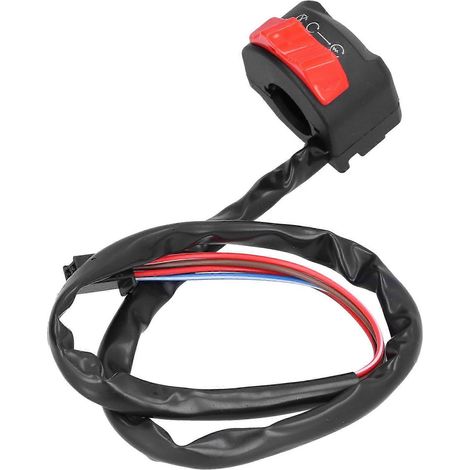 Interrupteur de guidon 7/8 po étanche pour moto, bouton de démarrage/arrêt universel (1/2)