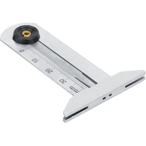 Jauge profondeur sculpture pneu acier inox pied à coulisse outil de mesure 0-30 mm (1/5)