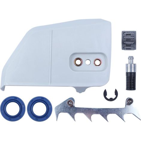 Couvercle d'embrayage de roue dentée avec joints de filtre à huile et cliquets de pare-chocs adaptés pour STIHL 017 018 MS170 MS180 tronçonneuse avec roulements à aiguilles (1/5)