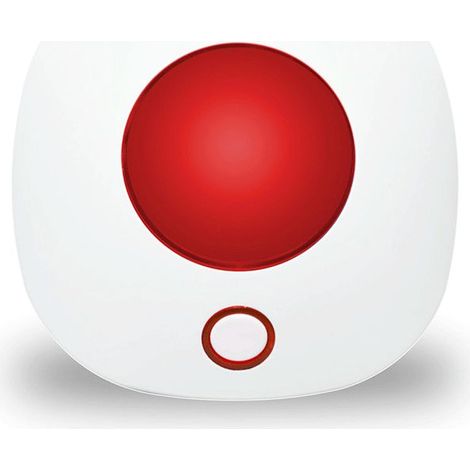 Sirène intelligente avec son et lumière, alarme Wi-Fi, sirène intérieure sans fil de 110 décibels (1/4)