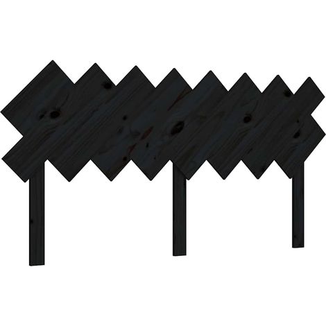 Maison Exclusive - Cabecero de cama madera maciza de pino negro 1 (1/5)