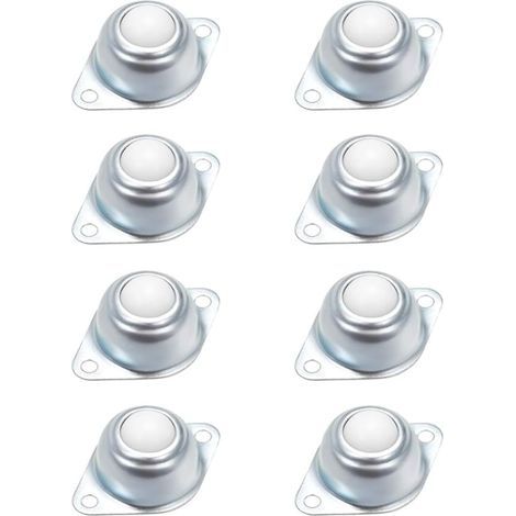 8 Pieces Ball Bearing Transfer Casters, Universal Furniture Casters, Nylon Ball Bearings for Transfer or Transport Devices (1/5)
