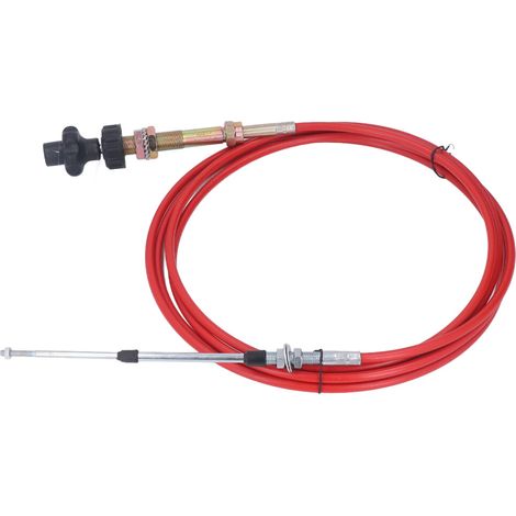 Convient aux câbles de commande de moteur à accélérateur manuel, gainé de PU, matériau en acier inoxydable, accessoires d'excavatrice à faible consommation de carburant.