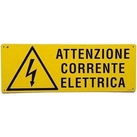 Attention : courant électrique – consignes de sécurité et avertissement pour signalisation