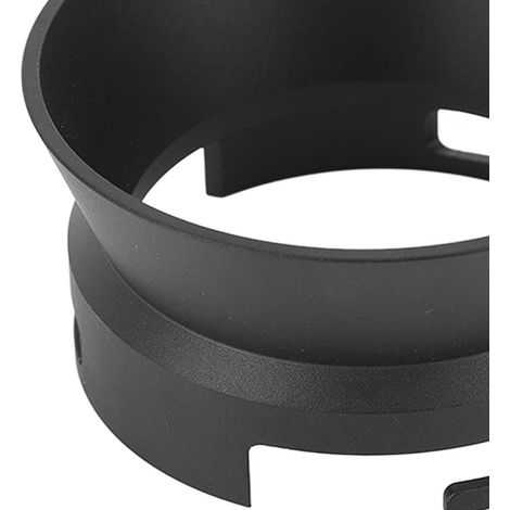 Entonnoir doseur à café noir en alliage d'aluminium pour machine à café de restaurant, compatible avec les poignées de 54 mm (1/5)