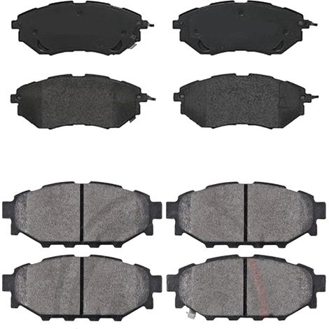 KIT PASTIGLIE FRENO ANTERIORI E POSTERIORI compatibile con SUBARU LEGACY VI (BN,BS) / PASTIGLIE FRENANTI AUTO OEM P 78 017,P 78 026 / SOSTITUZIONE DIRETTA / BASSA POLVERE / SILENZIOSO